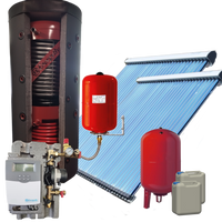 EnergyBy zonneboiler pakket 1000L hygieneboiler met 2x 30 heatpipes platdak + 20m enkel solarleiding