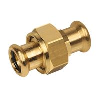 BONFIX press red copper 3-piece coupling 35mm FF