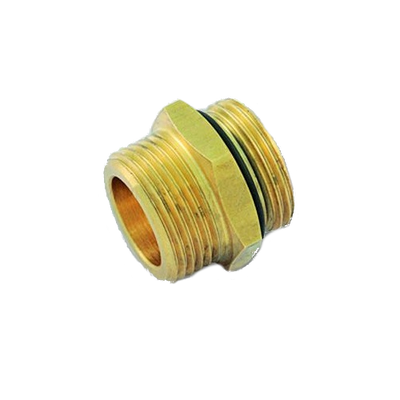 Foto van EnergyBy dubbele nippel met O-ring 3/4inch buitendraad x 1/2inch buitendraad