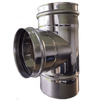 Image of SKS-X 130 – single walled chimney pipe stainless steel Tee diameter Ø130