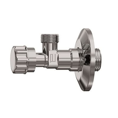 Foto van Anco hoekstopkraan 1/2inch x 3/8inch met rozet en ronde handgreep