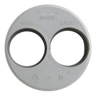 Martens PVC 110mm x 50mm x 50mm dubbele verloopring inwendig grijs