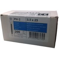 Self driling screws with drilling point 3.5 x 25 galvanized - 200 pcs