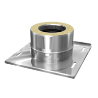 SKS 100 – dubbelwandig rookkanaal rvs condensatiedop met stoelconstructie diameter Ø100-160mm