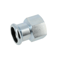 BONFIX press fitting galvanized steel female adapter 54mm x 2inch FRp