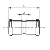 Afbeelding van Steelpres C-staal M persfitting recht 15mm FF