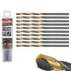 Afbeelding van Tvardy HSS Metaalboor 3.0 mm - Zwart-Goud TiN Gecoate Spiraalboor