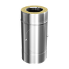 Afbeelding van SKS 130 – dubbelwandig rookkanaal rvs 250mm met reinigingsluik diameter Ø130-190mm