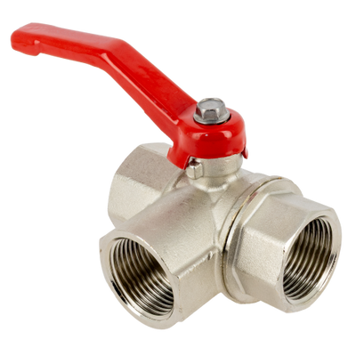 BONFIX brass threaded fitting ball valve 3-way 1/2inch RpRpRp BONFIX brass threaded fitting ball valve 3-way 1/2inch RpRpRp
