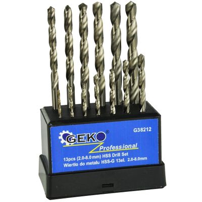 13-delige HSS Metaalborenset 2.0 tot 8.0 mm 13-delige HSS Metaalborenset 2.0 tot 8.0 mm