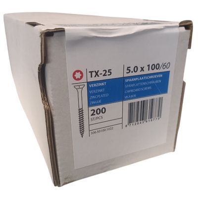 Chipboard screws 5.0 x 100 partial thread Chipboard screws 5.0 x 100 partial thread