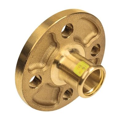 Photo of BONFIX press fitting red copper gas flange coupling DN32 - 35mm F