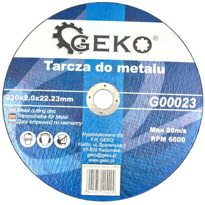 Doorslijpschijf voor metaal 230 x 2,0 x 22,23 mm (metaalschijf) - 25 stuks Foto van Doorslijpschijf voor metaal 230 x 2,0 x 22,23 mm (metaalschijf) - 25 stuks