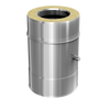 Afbeelding van SKS 80 – dubbelwandig rookkanaal rvs 250mm met meetpunt diameter Ø80-140mm