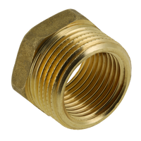 BONFIX messing draadfitting verloopring 3inch x 2 1/2inch RRp