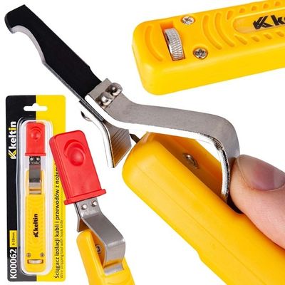 Professionele kabelmes met haak 8–28 mm