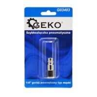 GEKO Perslucht Insteeknippel Binnendraad 1/4inch (Messing)