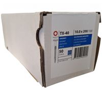 Tellerkopschroeven 10.0 x 200 deeldraad - 50 stuks