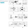 Afbeelding van Dynamic Way The Royal Flush wandcloset set 48cm