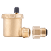 Afbeelding van EnergyBy automatische ontluchter 1/2inch met zijaansluiting en afsluitklep/serviceklep
