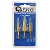 Afbeelding van GEKO trappenboor Set 3–20 mm | HSS met Titanium | 1/4inch zeskant (hex) aansluiting