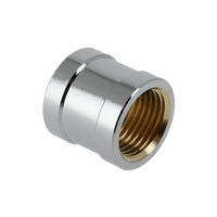 BONFIX messing verchroomd draadfitting sok 3/8inch RpRp