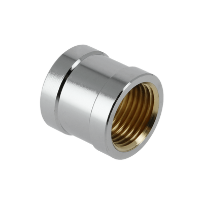 Foto van BONFIX messing verchroomd draadfitting sok 3/8inch RpRp