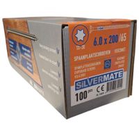 Silvermate chipboard screws 6.0 x 200 partial thread - 100 pcs