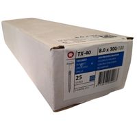 Tellerkopschroeven 8.0 x 300 deeldraad - 25 stuks