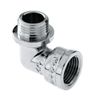 Afbeelding van BONFIX messing verchroomd draadfitting bocht 90 graden met kraag 1/2inch RRp