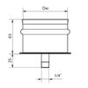 Afbeelding van SKS-X 130 – enkelwandig rookkanaal rvs condensatiedop diameter Ø130