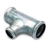 Steelpres C-staal M 28mm persfitting T-stuk verlopend 28mm x 22mm x 28mm