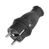 Afbeelding van Rubberen Stekker 230V – 16A – IP44 – Type E/F – Zwart