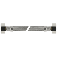 BONFIX RVS flexibele aansluitleiding 35cm 1/2inch x 3/8inch binnendraad