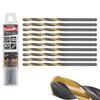 Afbeelding van Tvardy HSS Metaalboor 2.5 mm - Zwart-Goud TiN Gecoate Spiraalboor