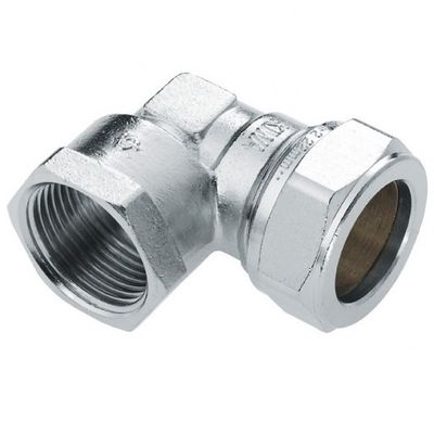 Foto van BONFIX messing knelfitting bocht vertind 3/8inch x 12mm FRp