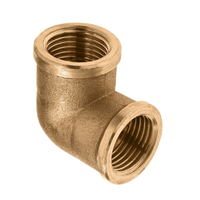 BONFIX messing draadfitting knie / bocht binnendraad 3/8inch RpRp