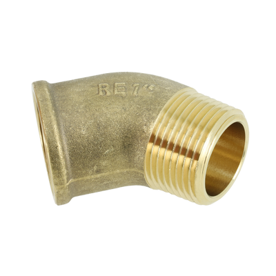 Foto van BONFIX messing draadfitting bocht 45 graden 3/4inch RRp