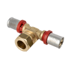 Image of Bonfix Alu-pers brass press fitting Tee reduced 16mm x 25mm x 16mm FFF