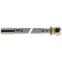 BONFIX RVS flexibele aansluitleiding 35cm 10mm x 12mm insteek x knel