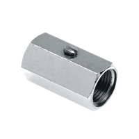 BONFIX messing verchroomd draadfitting minikogelkraan met schroevendraaier bediening 3/8inch RpRp