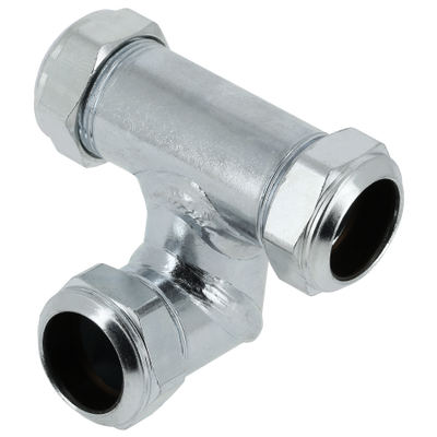 Foto van BONFIX C-staal knelfitting passeer T-stuk 15 x 15 x 15 mm