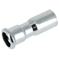 BONFIX press fitting galvanized steel push-in reducing coupling 15mm x 12mm MF
