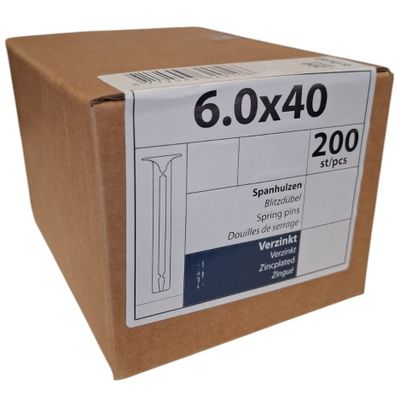Foto van Spanhulzen 6.0 x 40 - 200 stuks