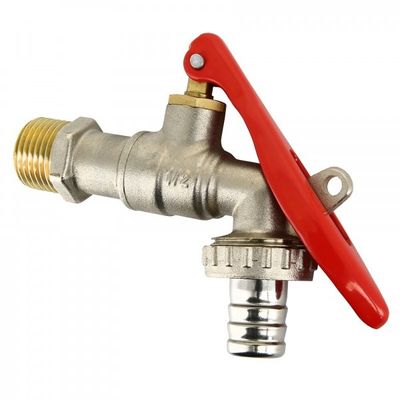 BONFIX messing kogeltapkraan met slangaansluiting afsluitbaar 1/2inch R Foto van BONFIX messing kogeltapkraan met slangaansluiting afsluitbaar 1/2inch R
