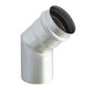Image of SKS-X 130 – single walled chimney pipe stainless steel elbow 45 degrees diameter Ø130
