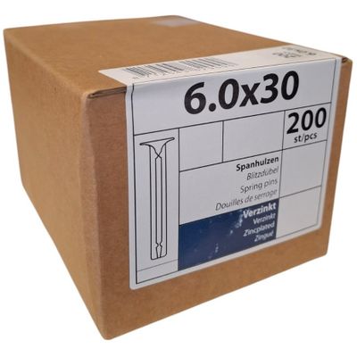 Foto van Spanhulzen 6.0 x 30 - 200 stuks