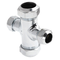 BONFIX C-staal knelfitting kruisstuk 114 - 22mm x 15mm x 15mm x 15mm FFFF