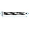 Image of Frame fixing screws flat head 7.5 x 212 -75 pcs