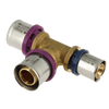 Image of Bonfix Alu-press brass fitting coupling Tee reduced 26mm x 26mm x 20mm FFF